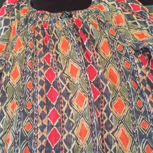 Multi colored plus size shirt